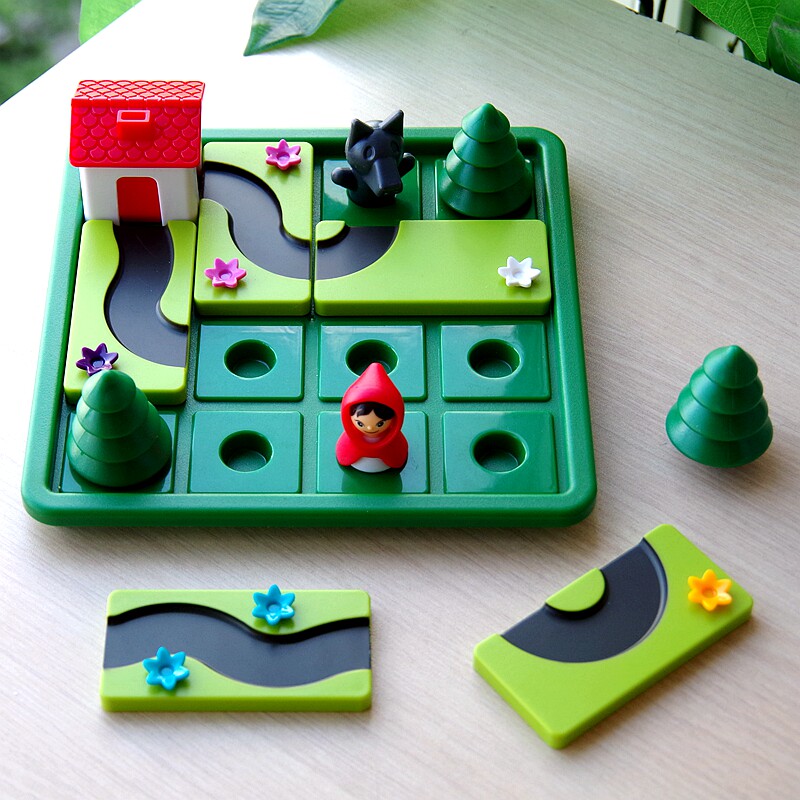 Small Red Hat with Big Grey Wolf Parenting Early Education Logical Thinking Training Puzzle Toys for Puzzles Desktop Games 4 