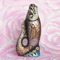 Russian imported red wine Georgian color ceramics every year with fish wine bottle dry red wine cabinet gift