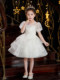 女童礼服公主裙儿童高端花童婚纱轻奢小众小女孩主持人钢琴演出服