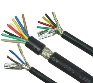 Factory direct: RVVP8 * 1 0 square shielded wire signal line national standard full copper 100 m roll