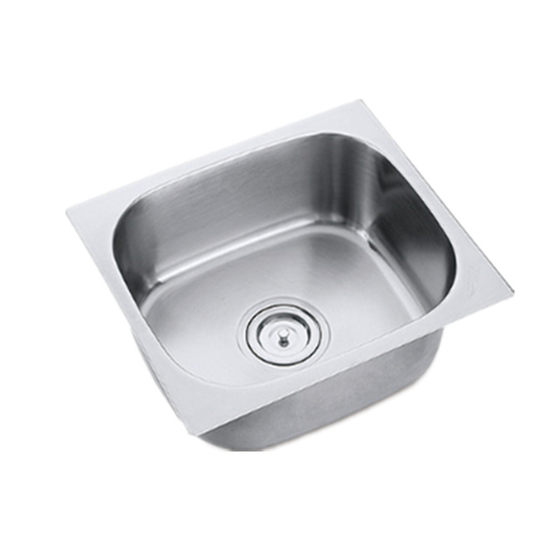 柔美304不锈钢厨房单盆水槽洗碗洗菜洗手盆台下盆小号手工盆一体