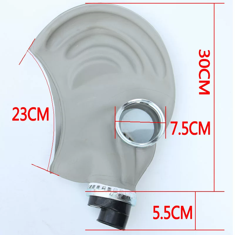 Rubber gas mask