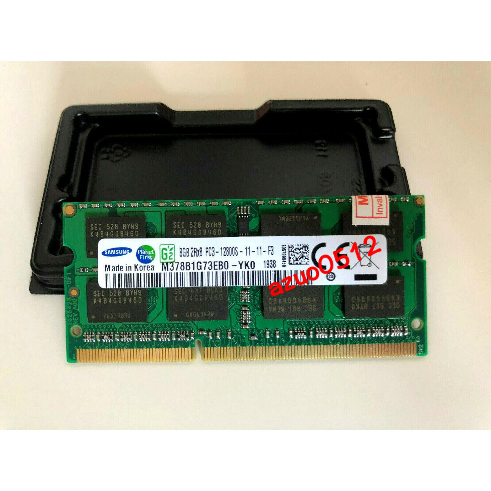 Samsung 8G 2RX8 PC3L-12800S 1600 SODIMM Note Memory M471B1G73EB0-YK0