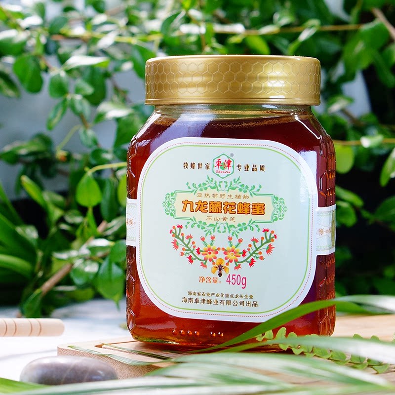 Honey Zhuojin Kowloon Rattan Honey 450g old beekeepers raise honey liquid honey pure honey without adding sweet and slightly bitter