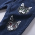 Quần jeans trẻ em 3 tuổi cộng với quần nhung dày 5 quần bé mùa đông 4 trẻ em Hàn Quốc phiên bản quần dài mặc quần trẻ em