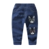 Quần jeans trẻ em 3 tuổi cộng với quần nhung dày 5 quần bé mùa đông 4 trẻ em Hàn Quốc phiên bản quần dài mặc quần trẻ em