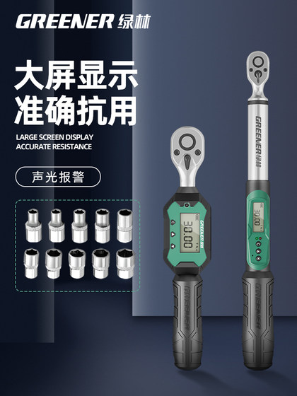 Green Forest Electronic Digital Torque Wrench, Torque Force, Fixed Torque, Kilogram, Fast Motorcycle, Car Spark Plug, High Precision