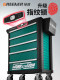 Green Forest Tool Cart, Auto Repair Trolley, Multifunctional Mobile Fingerprint Tool Cabinet, Heavy-Duty Drawer Metal Box for Workshop Use