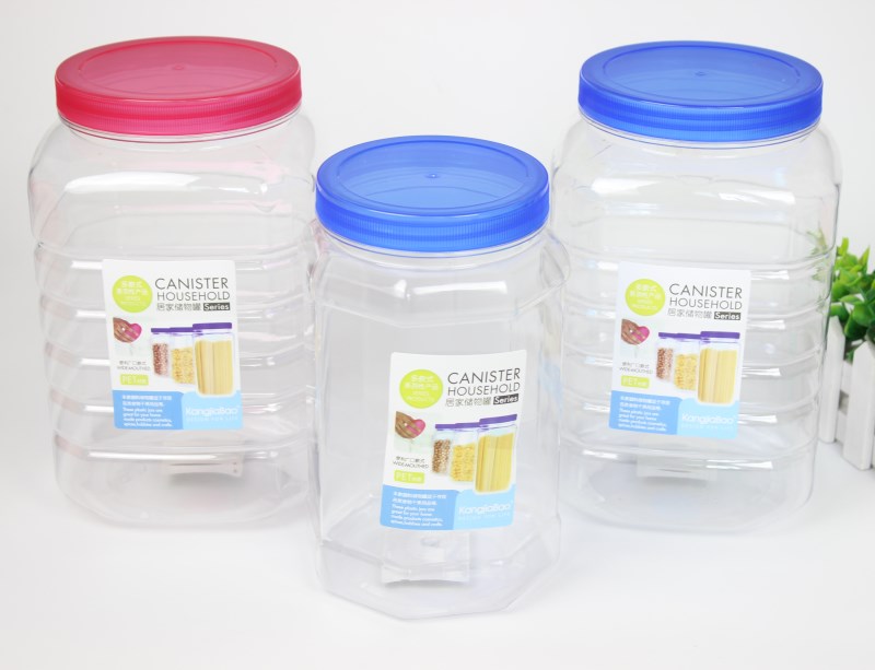 Sealed tank containing box plastic food jars bottle snacks portable transparent milk powder Five cereals Cereals Moisture-proof storage