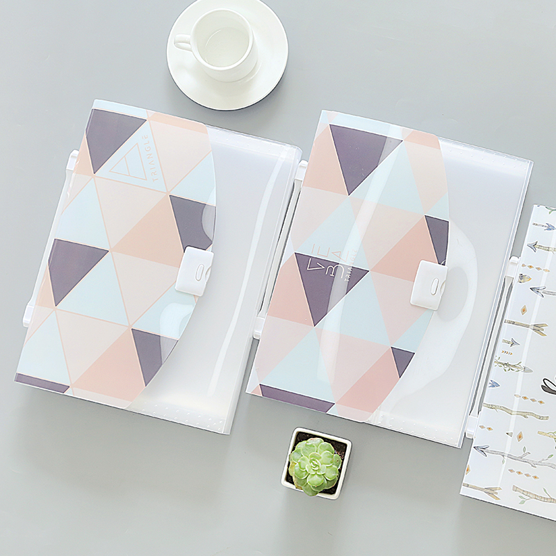 Third Year Second Creative Student A4 Information Book Simple Edition Exam Paper Organ Bag Multi-layer Folder Hand-held Document Bag