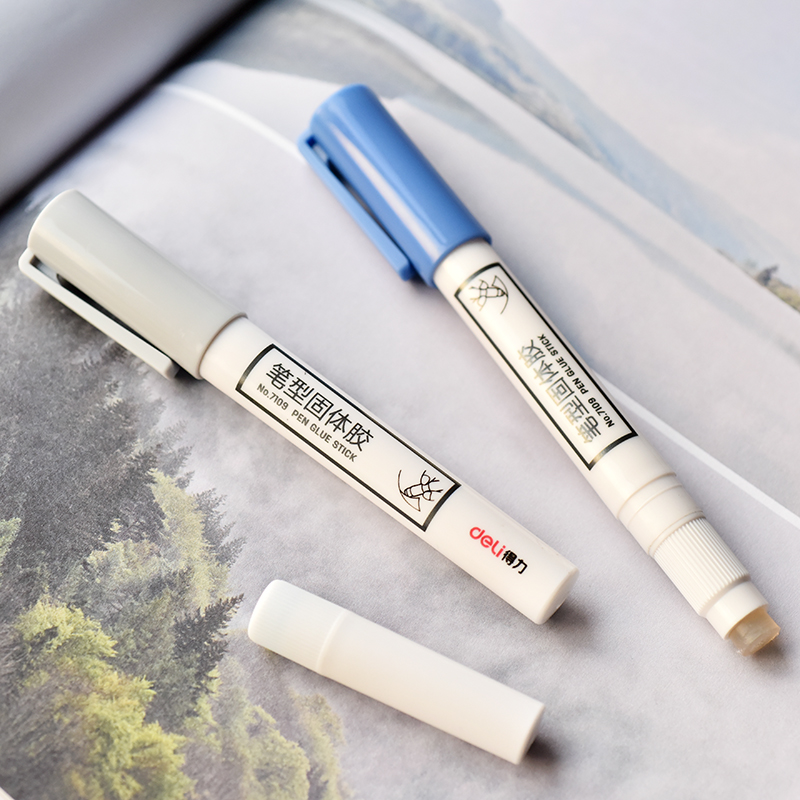 Three years second class Creative pen-shaped solid glue replaceable replacement core Portable small fresh glue stick handmade student stationery