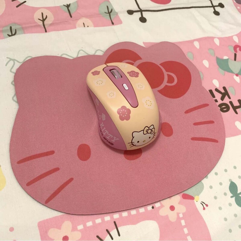 Cat Wireless Mouse, Silent, Cute Pink for Girls, Suitable for Lenovo, Asus, Samsung Laptops and Desktop Computers