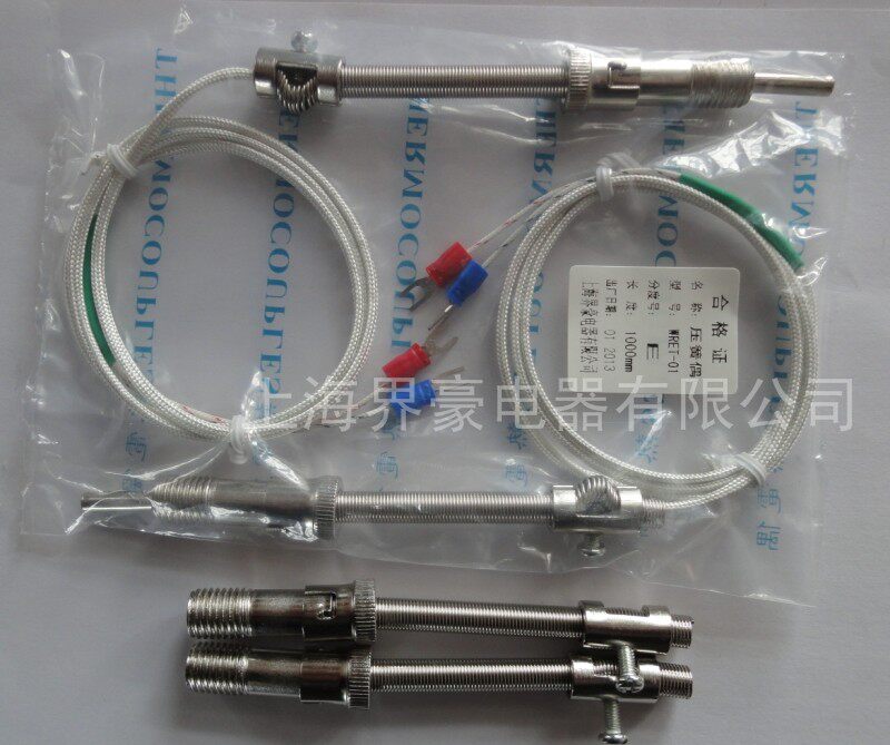 Plant pin spring snap spring thermocouple glass fiber wire shielded wire temperature monitor K E Pt100 Cu50
