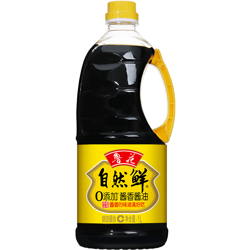 (Ruhua straight camp) Ruflower natural fresh sauce fragrant soy sauce 1L Tategrade raw pumping to get the raw juice of the head-Taobao