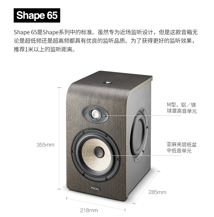 [Porked net] Focal Shape 40 50 65 đôi máy tính để bàn hoạt động của loa màn hình - Loa loa loa ronamax