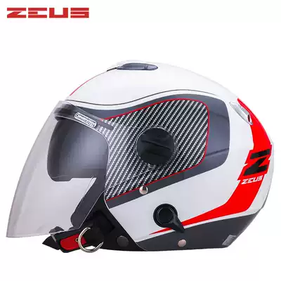 Taiwan Ruishi motorcycle helmet Half helmet half duplex winter double lens men's and women's electric car helmet motorcycle race