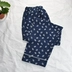 Quần pyjama quần nữ mùa thu quần cotton Bộ đồ ngủ nữ cotton cotton mùa thu và mùa xuân lỏng kích thước lớn quần nhà nữ quần jean nữ Quần tây