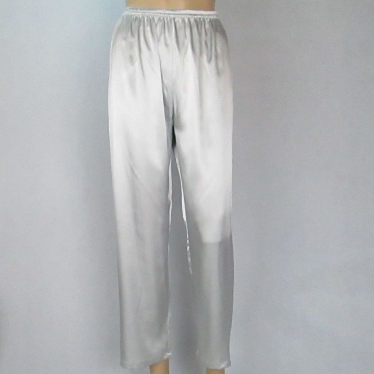 Ya Yu Xin xác thực Quần nam mô phỏng quần pyjama lụa kích thước lớn phụ nữ nhà giải trí nhà quần mùa xuân và mùa thu thoải mái quần baggy nam
