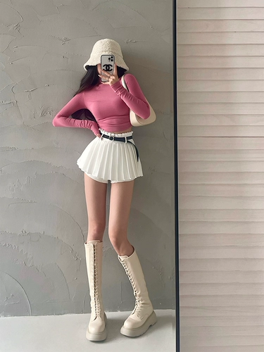 Сексуальное приталенное безопасное защитное белье, штаны, юбка, ремень, высокая талия