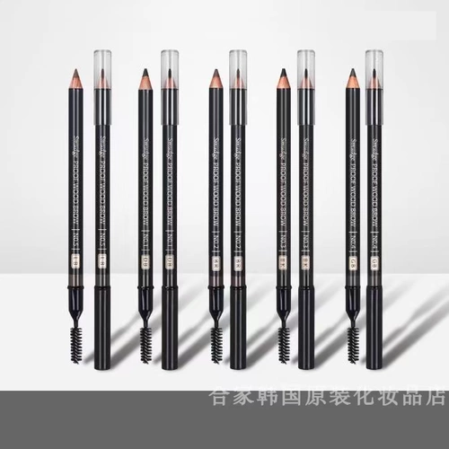 Miss hana, оригинальный деревянный водостойкий двусторонний карандаш для бровей, Южная Корея, не растекается