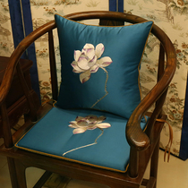 Red Wood Sofa Cushion Classical Chinese Solid Wood Chair Seat Cushion Ring Chair Tea Chair Dining Chair Cushion Home Anti-Slip Sponge