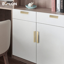 Multi-bright modern simple Nordic light luxury cabinet door extension handle wardrobe Gold black cabinet drawer cabinet