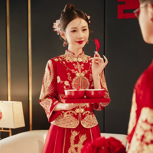 Традиционный свадебный наряд Сюхэ, свадебное платье для влюбленных, подходит для подростков, осенний