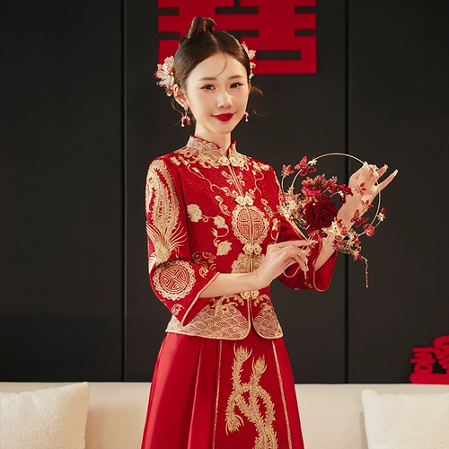 Традиционный свадебный наряд Сюхэ, свадебное платье для влюбленных, подходит для подростков, осенний