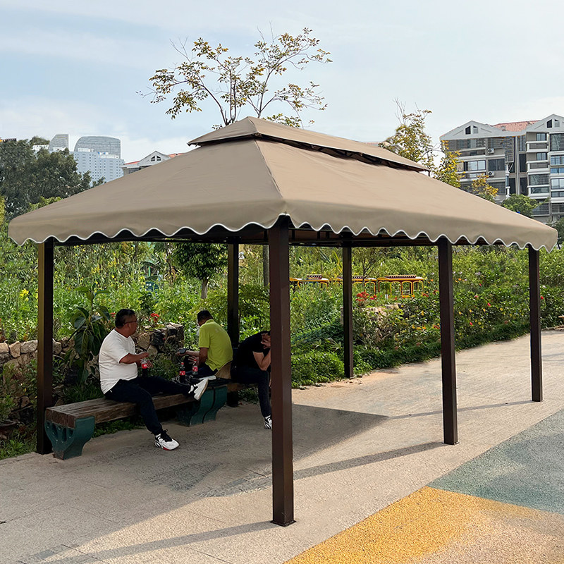 Outdoor shading shading outdoor shading courtyard outdoor four-foot large car advertising tent four-corner umbrella Roma