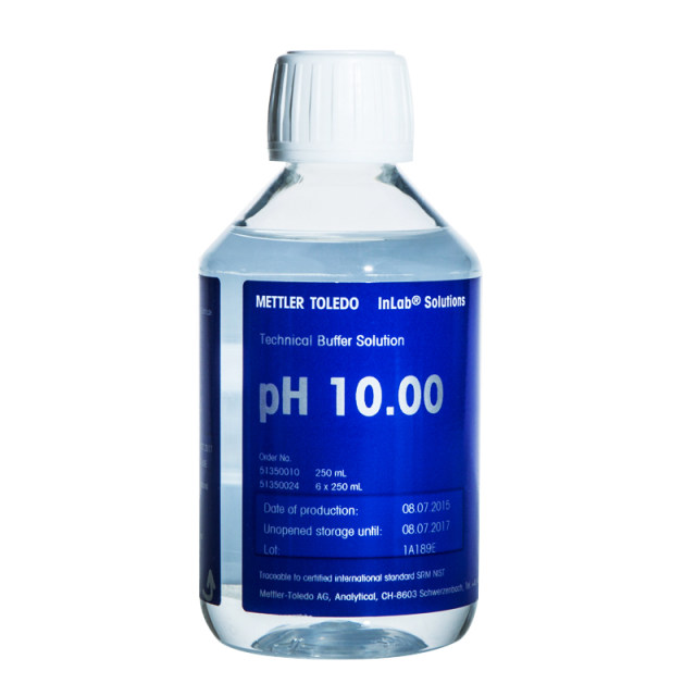 ການແກ້ໄຂມາດຕະຖານ PH Mettler PH standard buffer solution 250ml bottled acidimeter conductivity standard solution