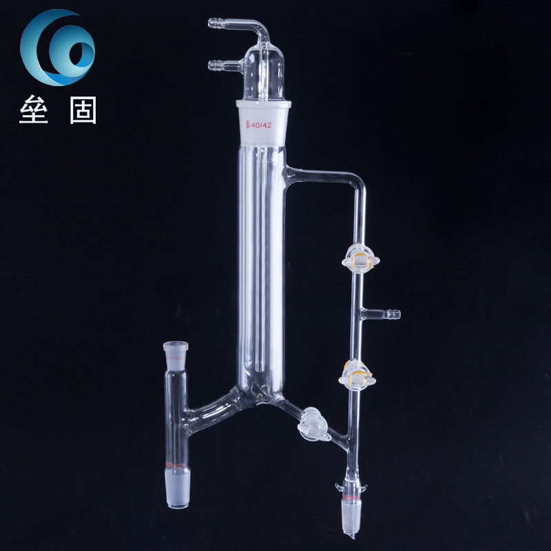 5221 fractionation head with movable core type 24 19 14 40 glass fractionation head laboratory glassware