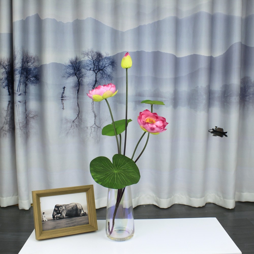Simulation flower bouquet home decoration flower table top vase flower arrangement for Buddha lotus