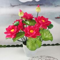 Simulation lotus flower for Buddhist temples ready to be dedicated to flower Buddha in front of flowers and flowers for Buddhist lotus flowers