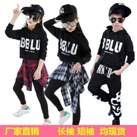 Ngày thiếu nhi nhảy jazz cô gái Phiên bản Hàn Quốc của cậu bé đường phố lớn quần áo nhảy hiphop lỏng hip hop thủy triều bộ noel cho bé