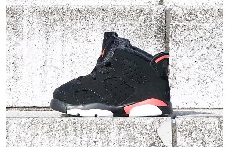 Air Jordan 6 AJ6 PS màu đen nhỏ trẻ em giày trẻ em giày trẻ em 384667-384666-060 - Giày dép trẻ em / Giầy trẻ giày sneaker trẻ em nam
