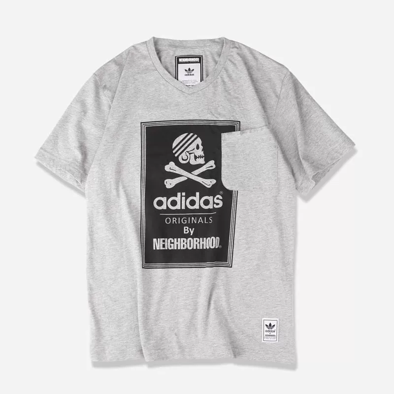 Распродажа Special Hui Adidas X NBHD совместная повседневная спортивная мужская хлопковая футболка S15231-S15232