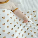 Детское одеяло для новорожденных, трикотажная двухэтажная хлопковая тонкая коляска на четыре сезона