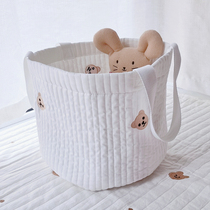 Baby storage bag bedside diaper diaper bottle storage basket mommy bag portable storage basket toy storage bag