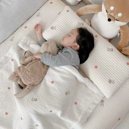 Детская хлопковая подушка, детский съёмный противоударный бортик для детского сада, защита головы