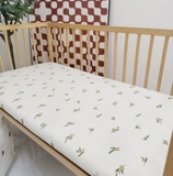 Хлопковая детская простыня для новорожденных, кроватка, хлопковое покрывало, детский трикотажный матрас, делается под заказ