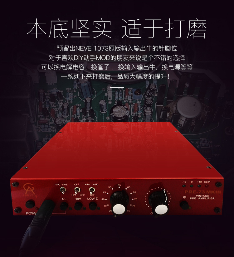 Thụy Điển GAPRO DỰ ÁN Pre 73 MK3 MKIII bộ tiền khuếch đại nhạc cụ - Nhạc cụ MIDI / Nhạc kỹ thuật số mic cho pc