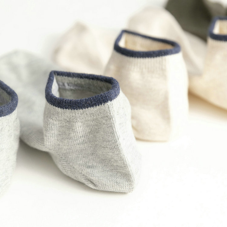 5 Pairs of Japanese-Style Muji Quality Men's Socks, Sports Casual No-Show Socks, Short Socks, Solid Color Low-Cut Invisible Socks, Pure Cotton