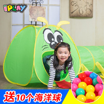 iplay children's tent specially equipped with tunnel tube baby crawling channel toy indoor and outdoor activity climbing tube drilling hole