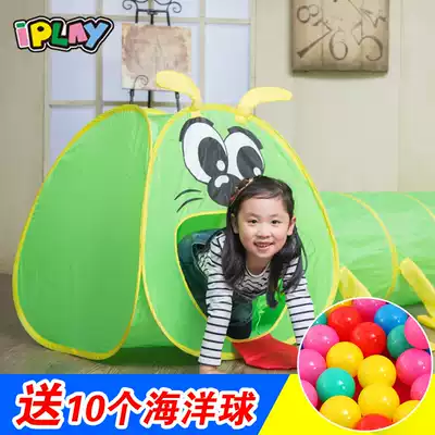 iplay children's tent with tunnel tube baby crawling channel toys indoor and outdoor activities crawling tube drill hole