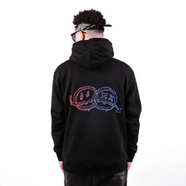 BIPOLAR gradient Smiley Face hoodie National Tide brand street hip hop loose Street print hoodie men