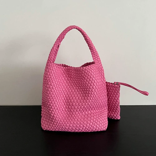 Плетеная вместительная и большая сумка через плечо, кожаная сумка на одно плечо, «сделай сам», премиум класс, из натуральной кожи