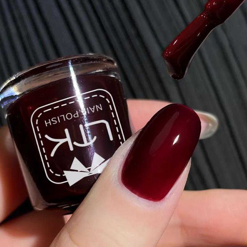 Cherry Wine Red Nail Polish for Women 2025 Summer Autumn Winter Brightening Manicure Nail Care Set No-Bake Quick-Drying Long-Lasting Cherry Wine Red Nail Polish for Women 2025 Summer Autumn Winter Brightening Manicure Nail Care Set No-Bake Quick-Drying Long-Lasting