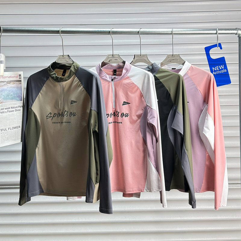 Cycling and Outdoor Jogging Series! 2025 Spring and Autumn Men's 4D Cut Half-Zip Moisture-Wicking Quick-Drying Long-Sleeve T-Shirt Cycling and Outdoor Jogging Series! 2025 Spring and Autumn Men's 4D Cut Half-Zip Moisture-Wicking Quick-Drying Long-Sleeve T-Shirt