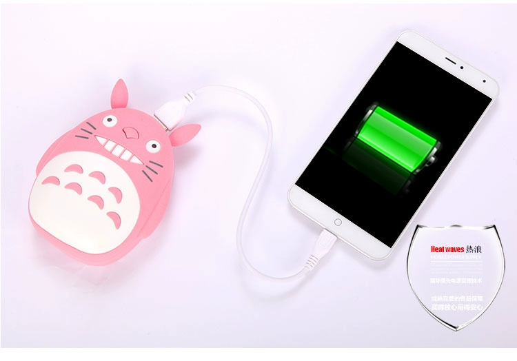 Phim hoạt hình Totoro nữ dễ thương Điện thoại di động 12000 mAh Sạc điện thoại di động Phổ thông mini cá tính sáng tạo