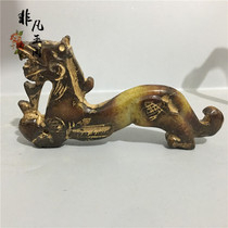 Best-selling high ancient jade imitation Warring States antiques antiques Jade old jade carving crafts Panlong Jade transfer